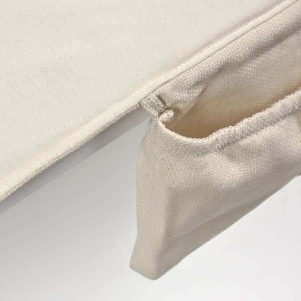 Baltas medvilninis kelioninis vystymo kilimėlis Kave Home Jeila-image-1