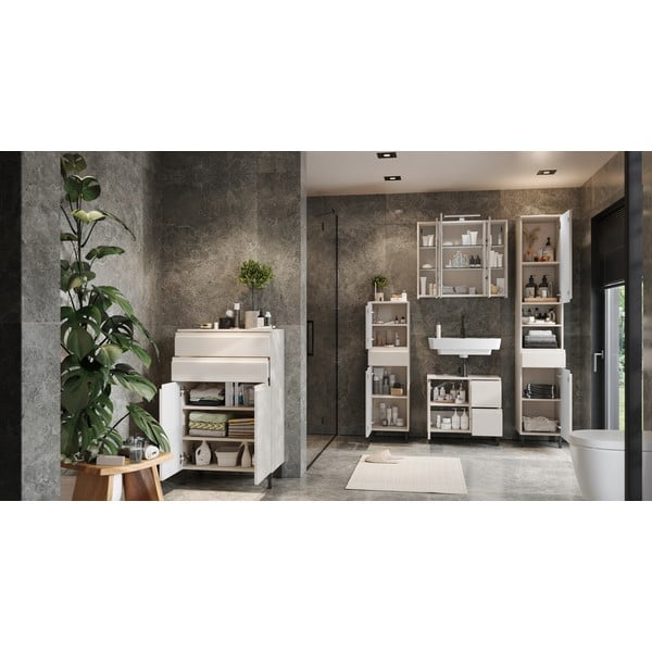 Kreminės spalvos vonios baldų komplektas Salinas – Germania-image-1