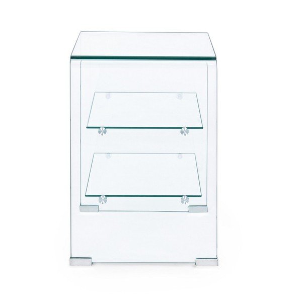 Iš stiklo šoninis stalas 40x50 cm Iride – Bizzotto-image-3