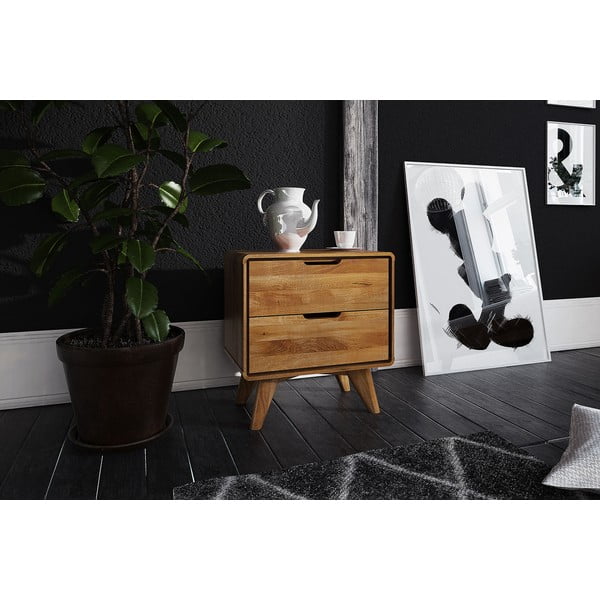 Naktinis staliukas iš ąžuolo medienos Greg - The Beds-image-3