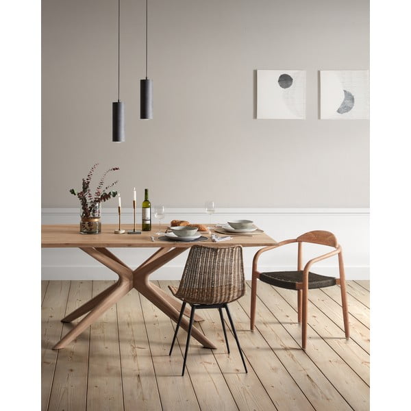 Juodas pakabinamas šviestuvas Kave Home Maude, aukštis 31 cm-image-2