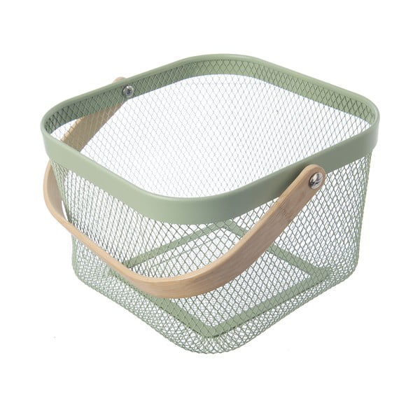 Vielinis iš metalo krepšys 24,5x24,5x30 cm Greenish – Orion