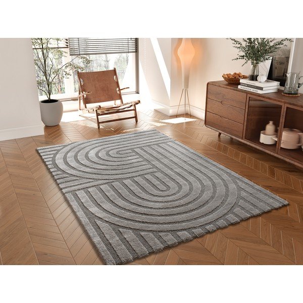 Kilimas pilkos spalvos 80x150 cm Snowy – Universal-image-1