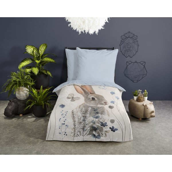 Medvilninė vaikiška patalynė viengulė lovai 140x200 cm - Good Morning-image-1