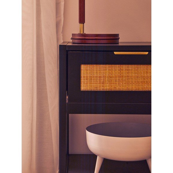 Juodos spalvos naktinis staliukas Sherman – Premier Housewares-image-2