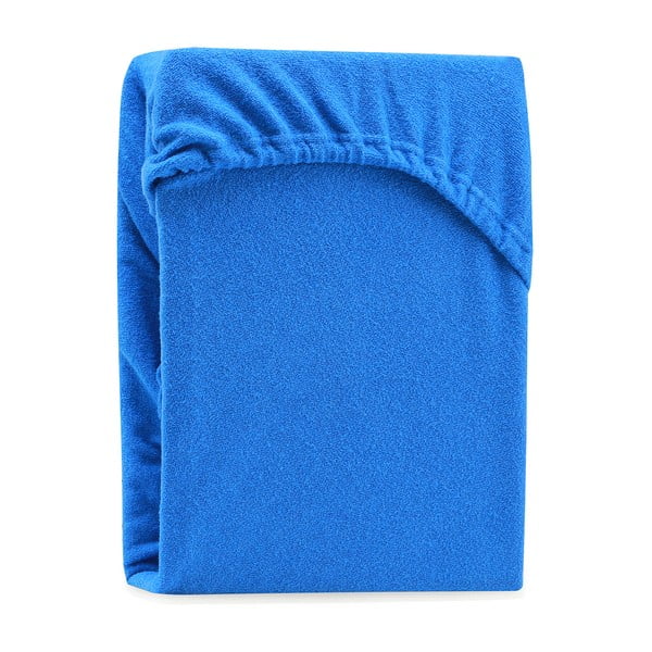 AmeliaHome Rubino mėlynumo elastinga paklodė su dideliu medvilnės kiekiu, 100/120 x 200 cm-image-2