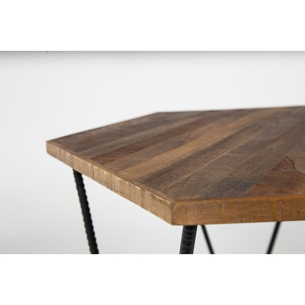 Kavos staliukas iš perdirbtos tikmedžio medienos White Label Cor-image-2