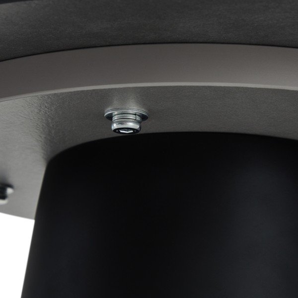 Kavos staliukas juodos spalvos/tamsiai pilkos spalvos su marmuro dekoro stalviršiu ø 45 cm Tango – Furnhouse-image-4