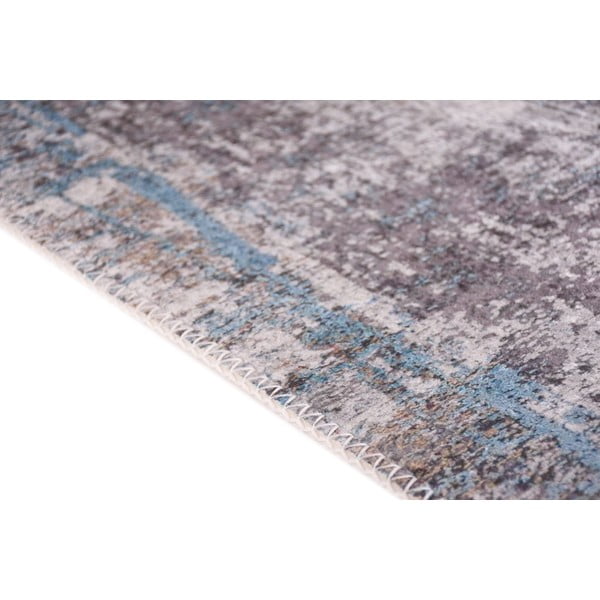 Skalbiamas mėlynos spalvos kilimas 80x300 cm Abstract Colors Blue – Vitaus-image-2