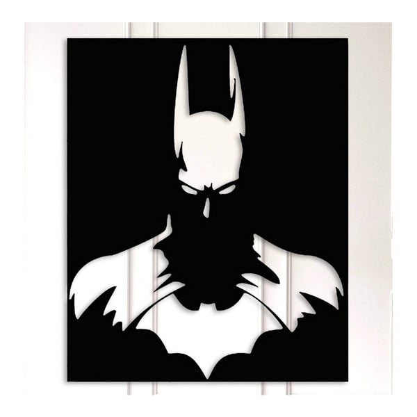 Juodos spalvos metalo sienų dekoracijos Batman