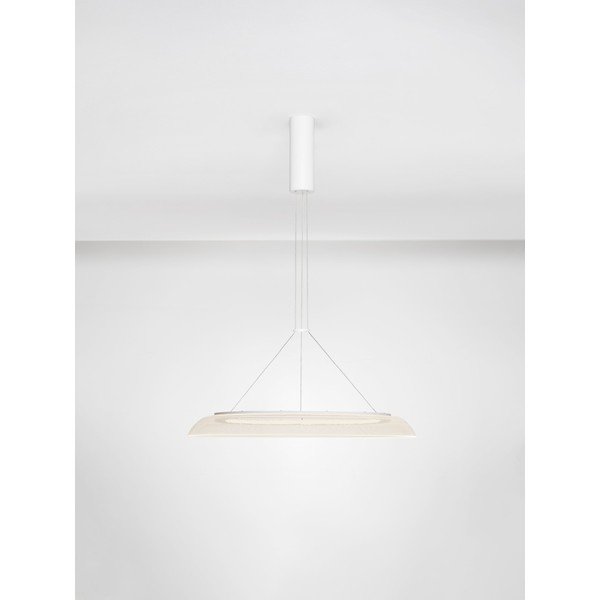 Matinės baltos spalvos iš aliuminio kabantis šviestuvas LED ø 60 cm su gaubtu iš akrilo stiklo Mantle – Nova Luce-image-4