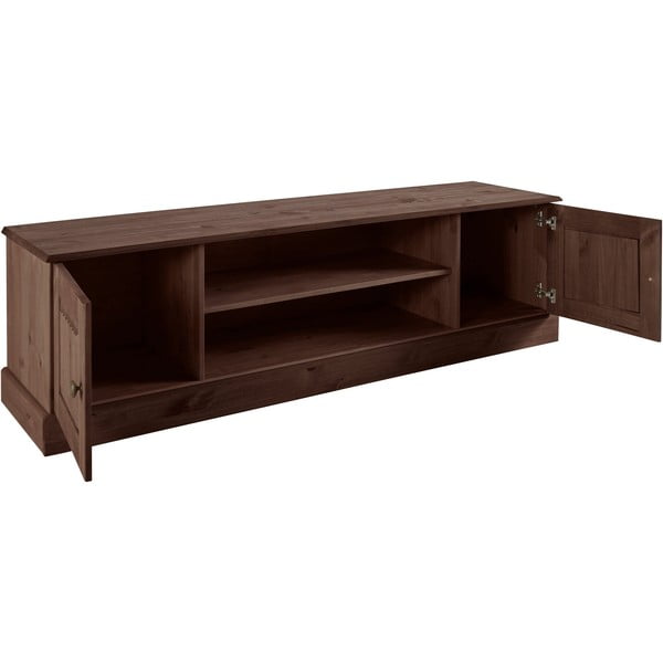 Iš pušies masyvo TV spintelė rudos spalvos 45x40 cm Mille – Støraa-image-3