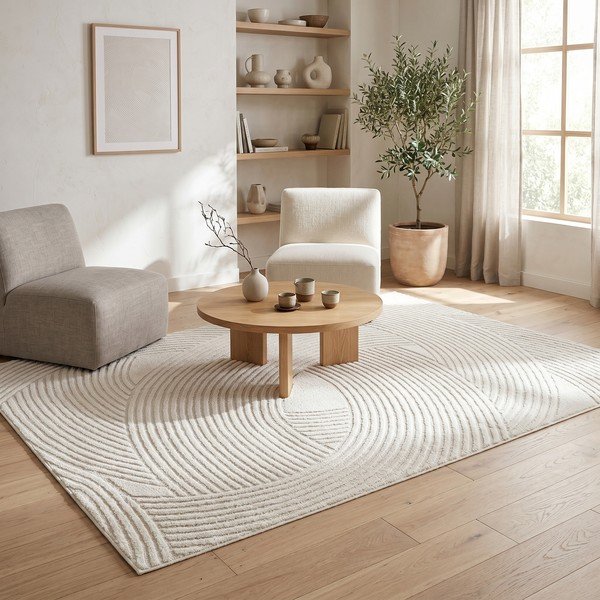Kreminės spalvos kilimas 120x170 cm Zephyr – ESTE-image-2