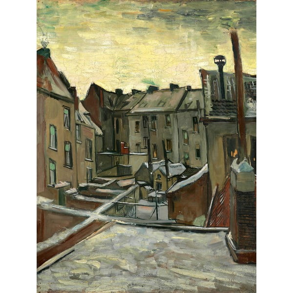 Paveikslo reprodukcija 50x70 cm Houses Seen from the Back, Vincent van Gogh  – Fedkolor