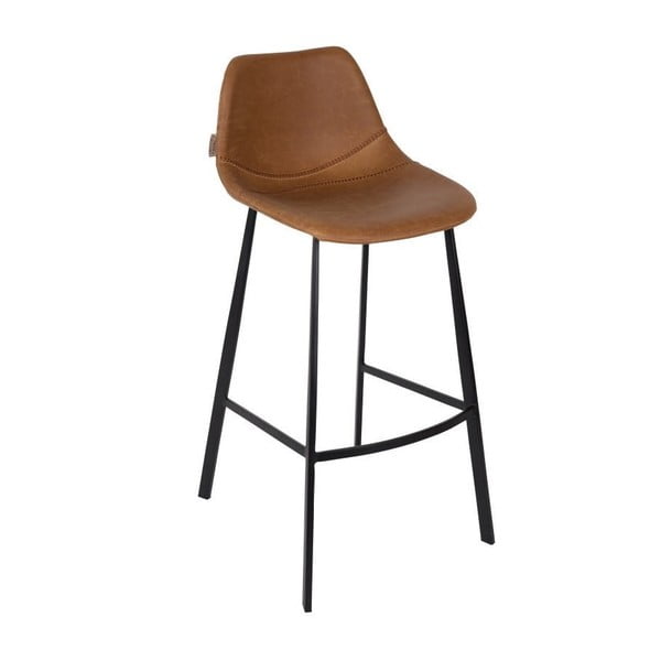 2 rudos spalvos baro kėdžių rinkinys Dutchbone Franky, 106 cm aukščio
