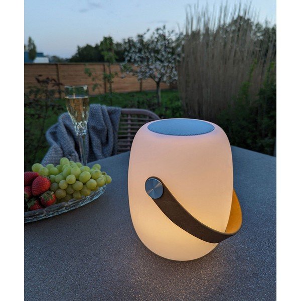 Lauko šviestuvas LED su laikmačiu/su garsiakalbiu USB ø 18 cm Cardiff – House Nordic-image-1