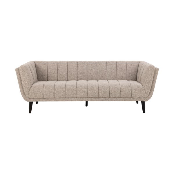 Iš boucle sofa smėlio spalvos 218 cm Tampa – Actona