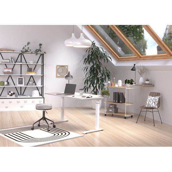 Reguliuojamas aukštis rašomasis stalas 80x140 cm Downey – Germania-image-1