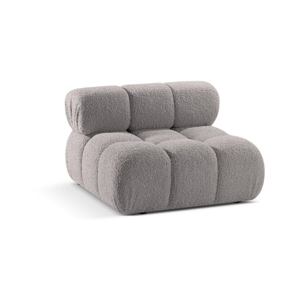 Iš boucle modulinė sofos dalis šviesiai pilkos spalvos (modulinė) Bellis – Micadoni Home-image-3