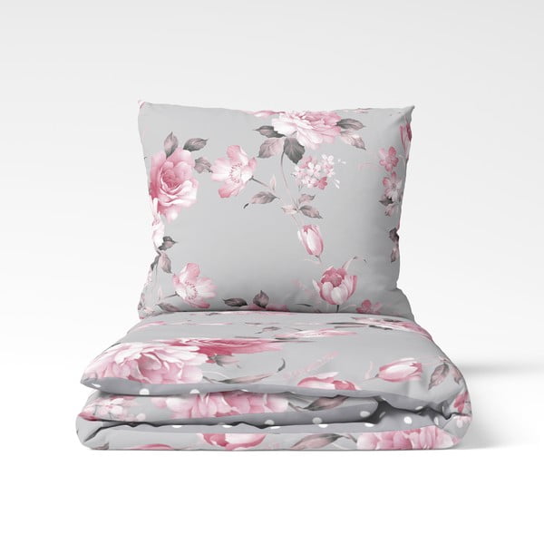 Pilka dvivietė medvilninė patalynė Bonami Selection Belle, 200 x 220 cm-image-2