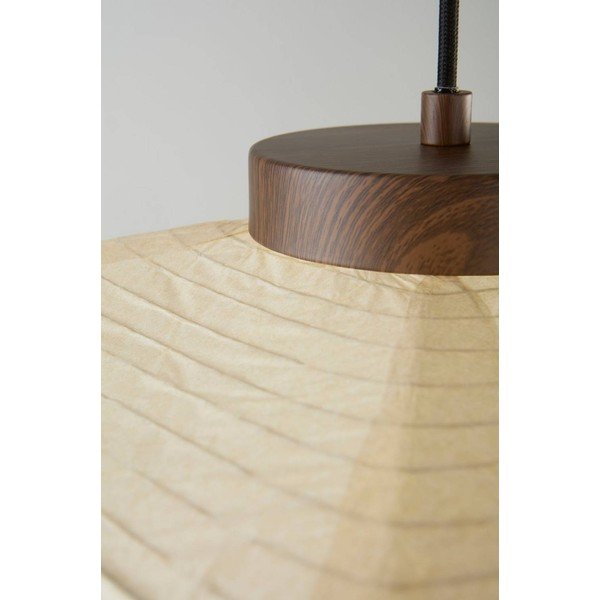 Smėlio spalvos iš popieriaus kabantis šviestuvas ø 35 cm Sally – Jotex-image-4
