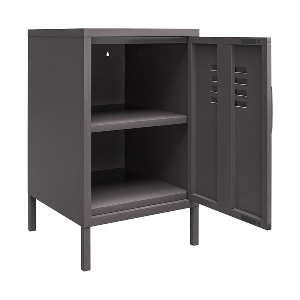 Iš metalo naktinis staliukas pilkos spalvos Bradford – Støraa-image-2