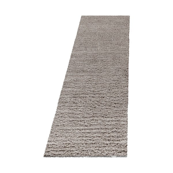 Kilimas šviesiai rudos spalvos 80x250 cm Fluffy – Ayyildiz Carpets