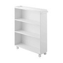 Baltos spalvos iš metalo lentyna ant ratukų 59x70x16 cm Tower – YAMAZAKI