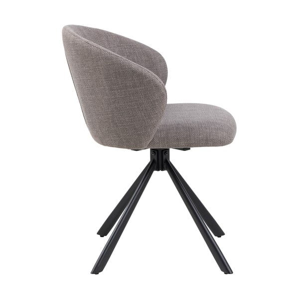 Pilkos spalvos iš audinio valgomojo kėdžių komplektas 2 vnt. Pippa – Actona-image-3