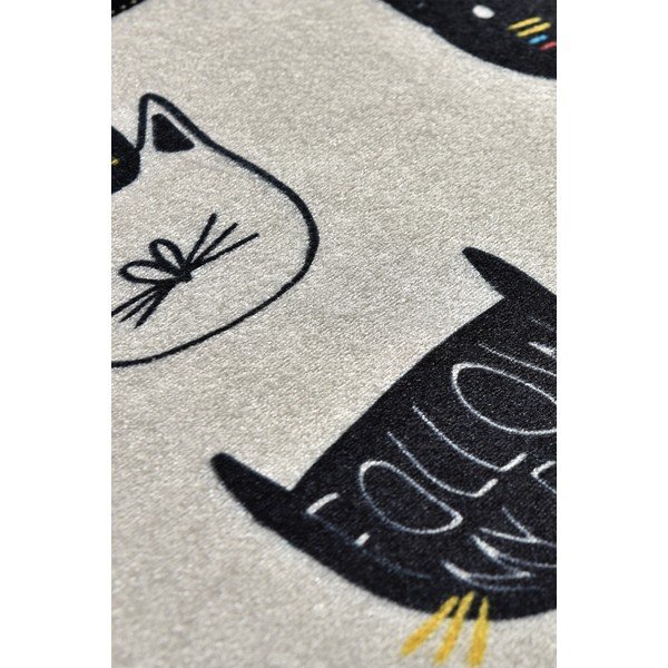 Juodos spalvos/smėlio spalvos vonios kilimėlis 40x60 cm Cutie – Foutastic-image-3