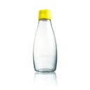 Geltonas stiklinis buteliukas ReTap, 500 ml