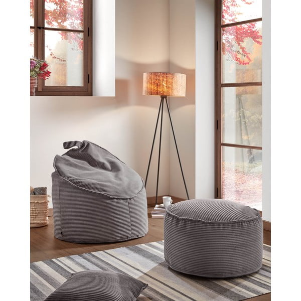 Pilkos spalvos sėdmaišis Wilma – Kave Home-image-1