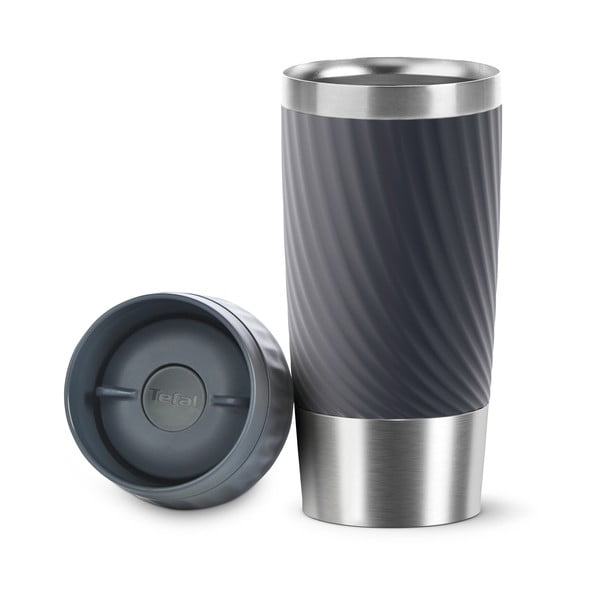 Pilkas termo puodelis 0,36 l Easy Twist - Tefal