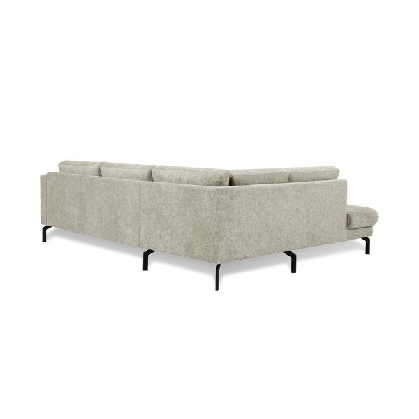 Kampinė sofa šviesiai pilkos spalvos (su kairiuoju kampu) Gomero – Scandic-image-3