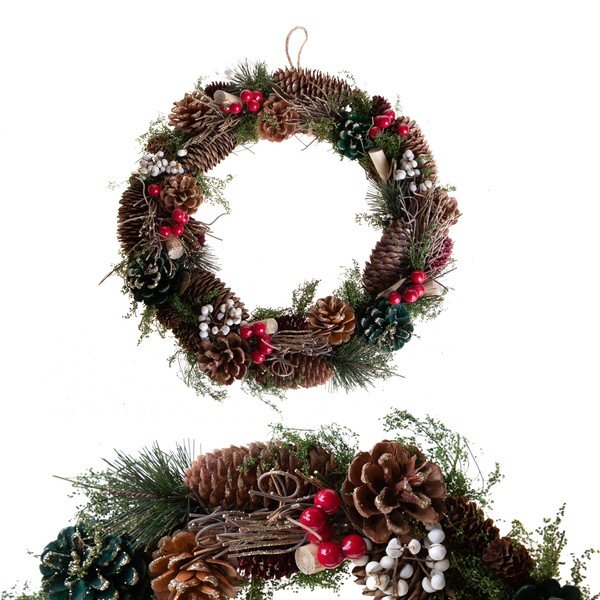 Kalėdų  vainikas ø 36 cm Berry & Pine – Brandani