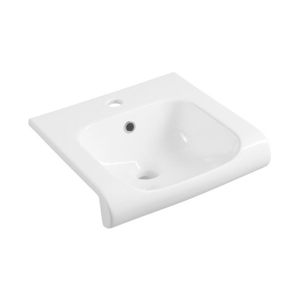 Iš keramikos praustuvas baltos spalvos 40x40 cm Inka – Sapho