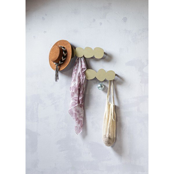 Smėlio spalvos iš metalo sieninė lentyna 58 cm Tumulo – Spinder Design-image-1