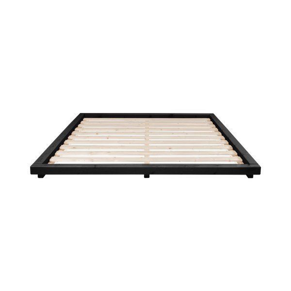 Pušies dvigulė lova su čiužiniu ir tatami "Karup Design Dock Comfort Mat Black/Natural", 140 x 200 cm-image-3