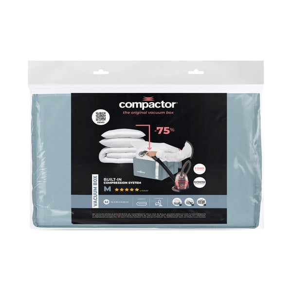 Vakuuminė iš plastiko spintos daiktadėžė 42x40x25 cm Blue Edition – Compactor-image-3