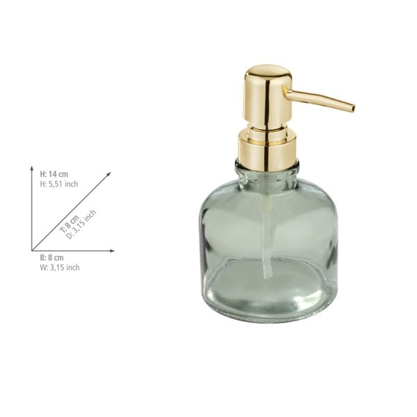 Mėtų spalvos iš stiklo muilo dozatorius 200 ml Atessa – Wenko-image-4