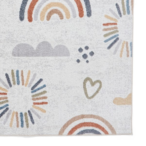Vaikiškas kilimas kreminės spalvos 120x170 cm Vida Kids Rainbow – Think Rugs-image-3