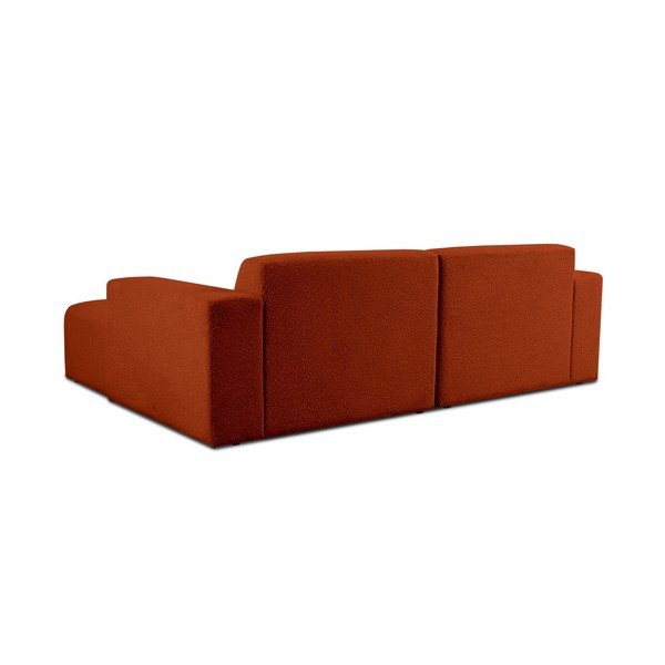 Iš boucle kampinė sofa raudonos plytų spalvos (su dešiniuoju kampu) Roxy – Scandic-image-2