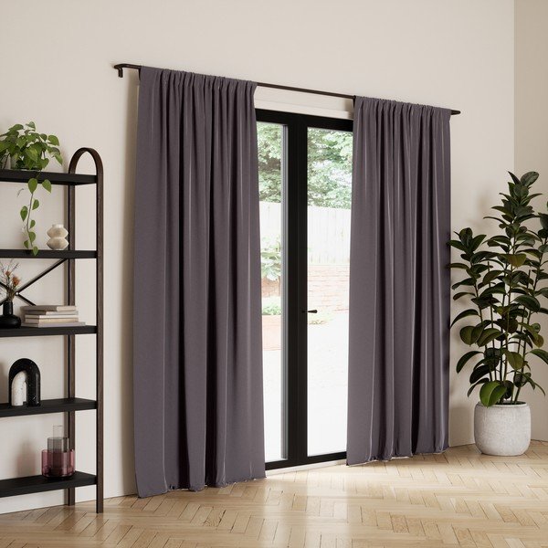 Tamsiai pilkos užuolaidos, 2 vnt., 132x213 cm Twilight - Umbra-image-1