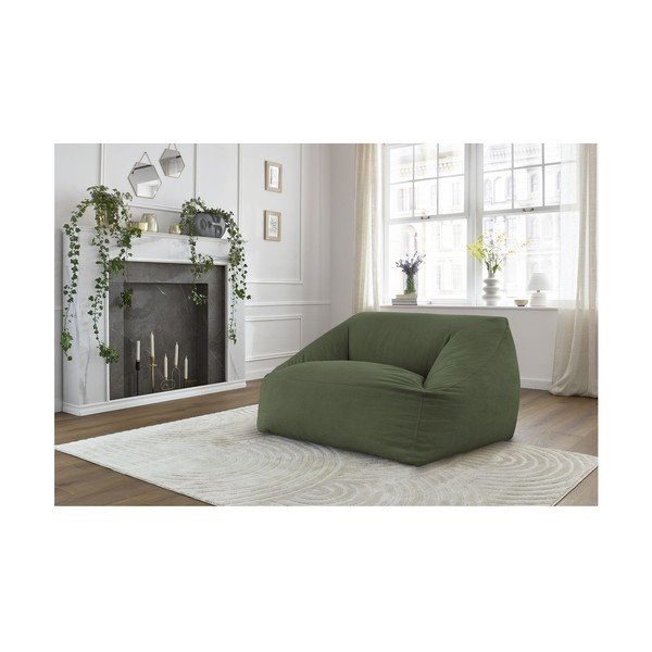 Žalios spalvos sėdmaišis iš kordinio velveto Lilibet – Bobochic Paris-image-1