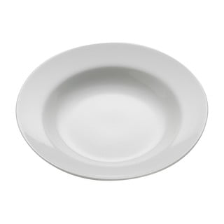 Balta porcelianinė lėkštė sriubai Maxwell & Williams Basic Bistro, ø 22,5 cm