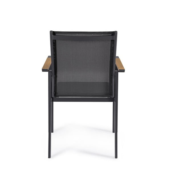 Antracito spalvos metalinės sodo kėdės 4 vnt. Heta   – Bizzotto-image-4