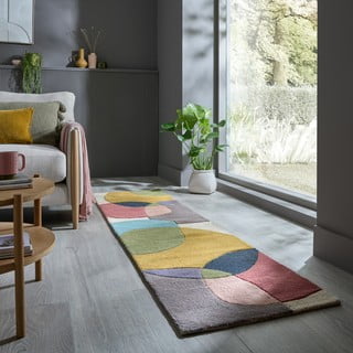 Rankų darbo iš vilnos kilimas 60x230 cm Glow Multi – Flair Rugs