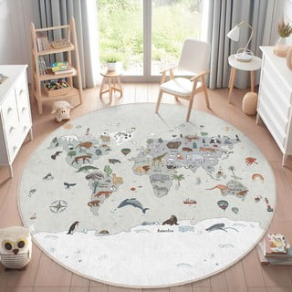 Skalbiamas vaikiškas žaidimų kilimas ø80 cm Big World – Mila Home