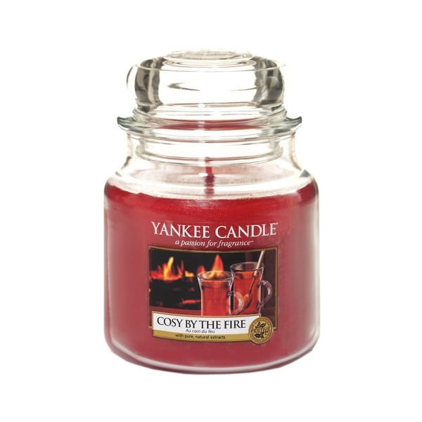 Kvapnioji žvakė "Yankee Candle Cosy by the Fireplace", degimo trukmė 65 - 90 valandų