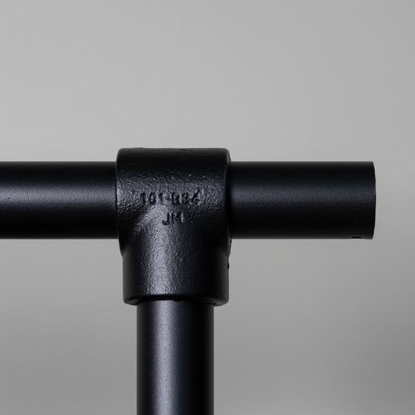 Drabužių kabykla iš metalo su ratukais juodos spalvos Luuk – Spinder Design-image-4